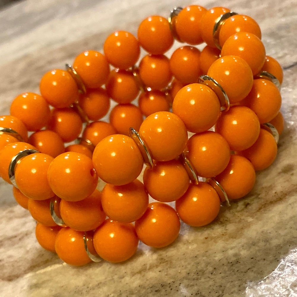 Paparazzi set of 3 orange bracelets